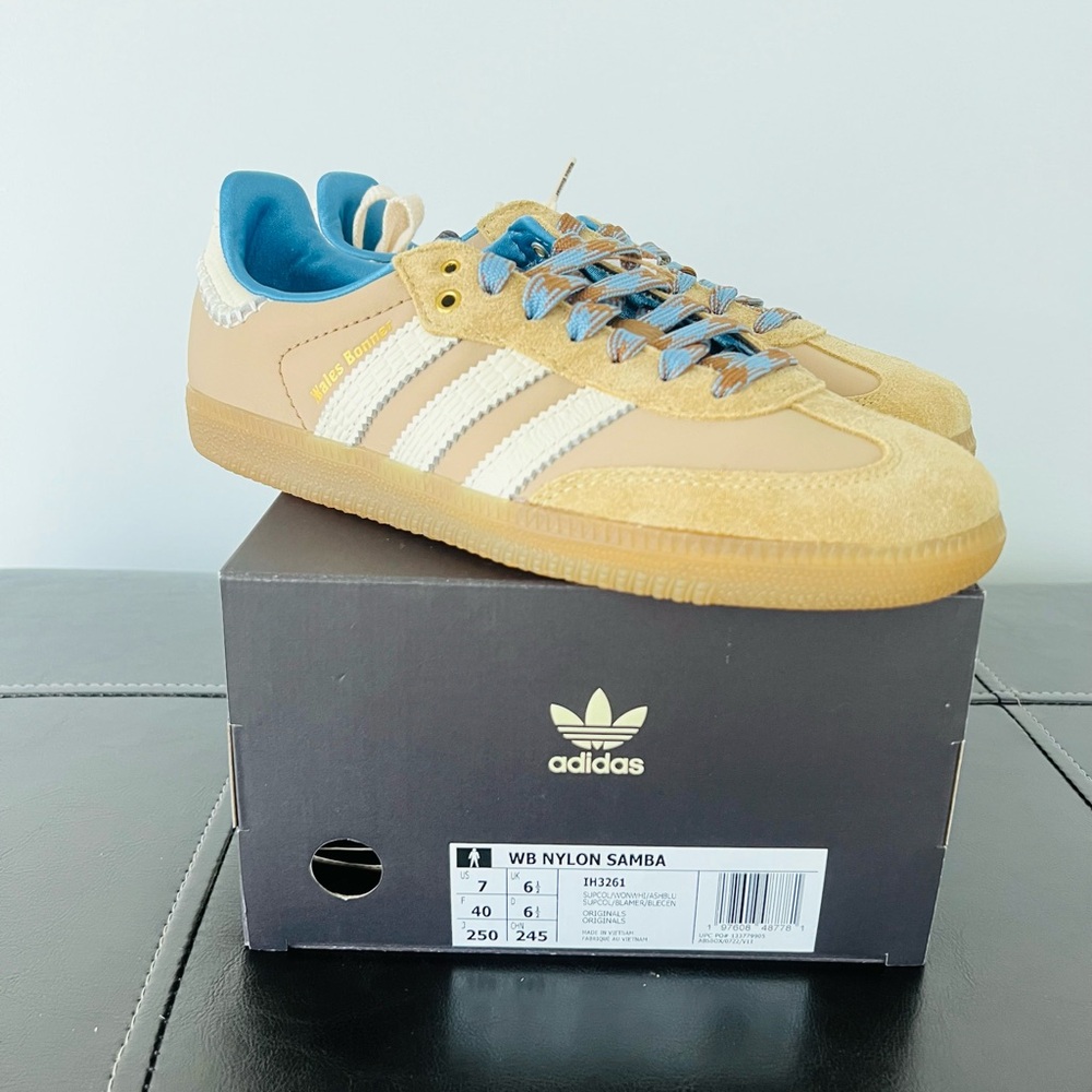 Adidas x Wales Bonner Samba Nylon Dessert White Authentic Mens 7 / Womens 8
